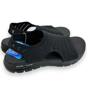 NEW Skechers Cali Yoga Foam Lightweight Sandal Washable Black Women's Size 8 NWT